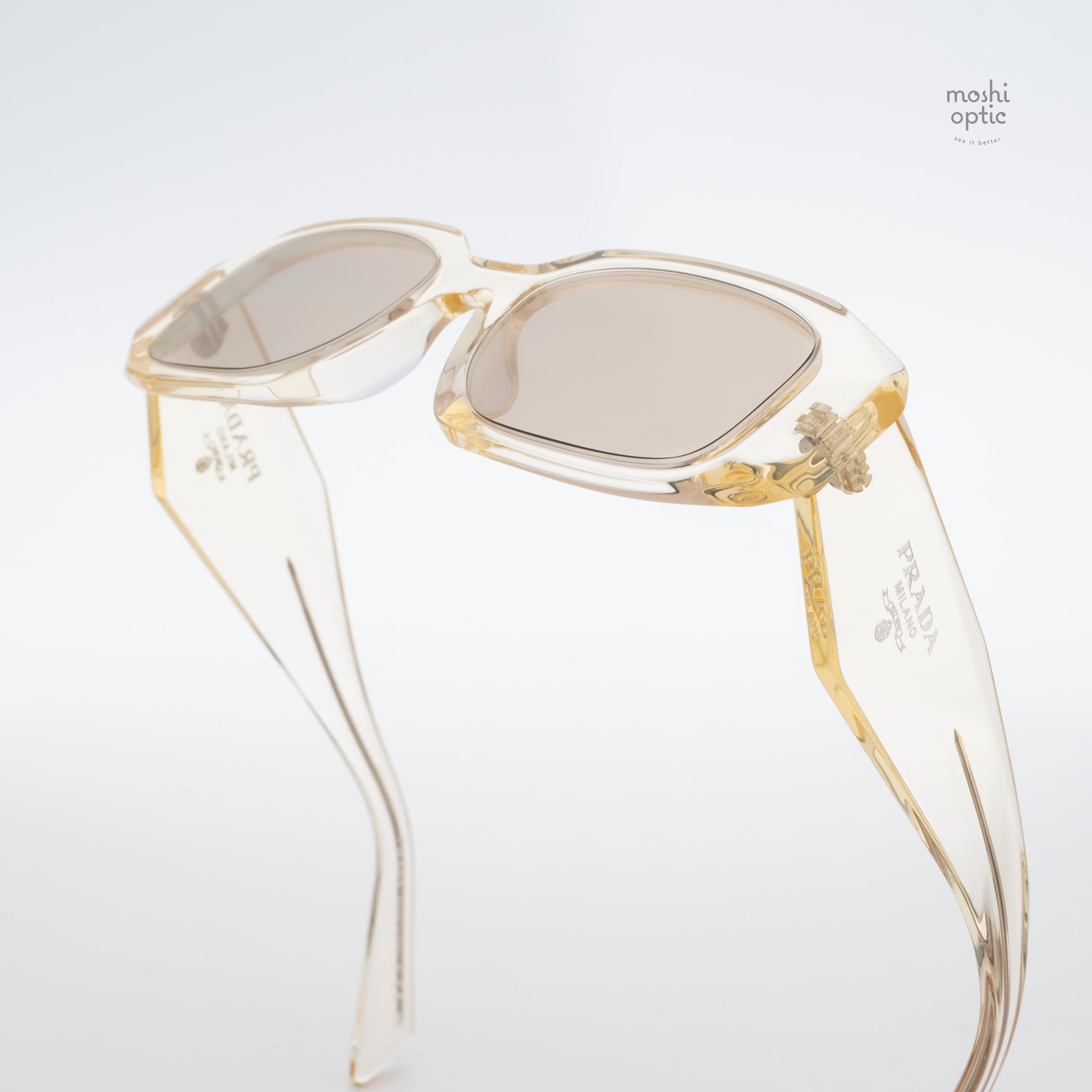 PRADA Symbole PR17WSF 19X30N Transparent Champagne