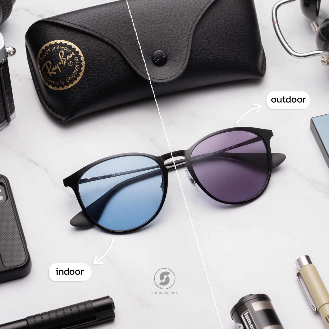 Ray-Ban Erika RB3539 002/Q2 Black Evolve