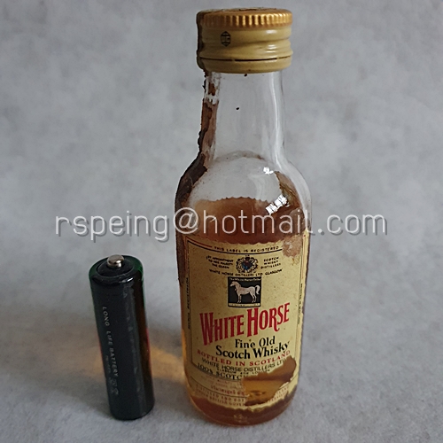 เหล้าขวดเล็ก เหล้าแท้ขวดแก้ว White Horse Fine Old Scotch Whisky