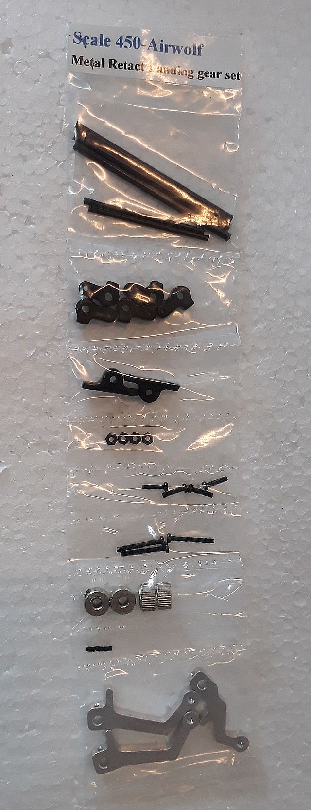 450-Airwolf Metal Retact Landing Gear Set