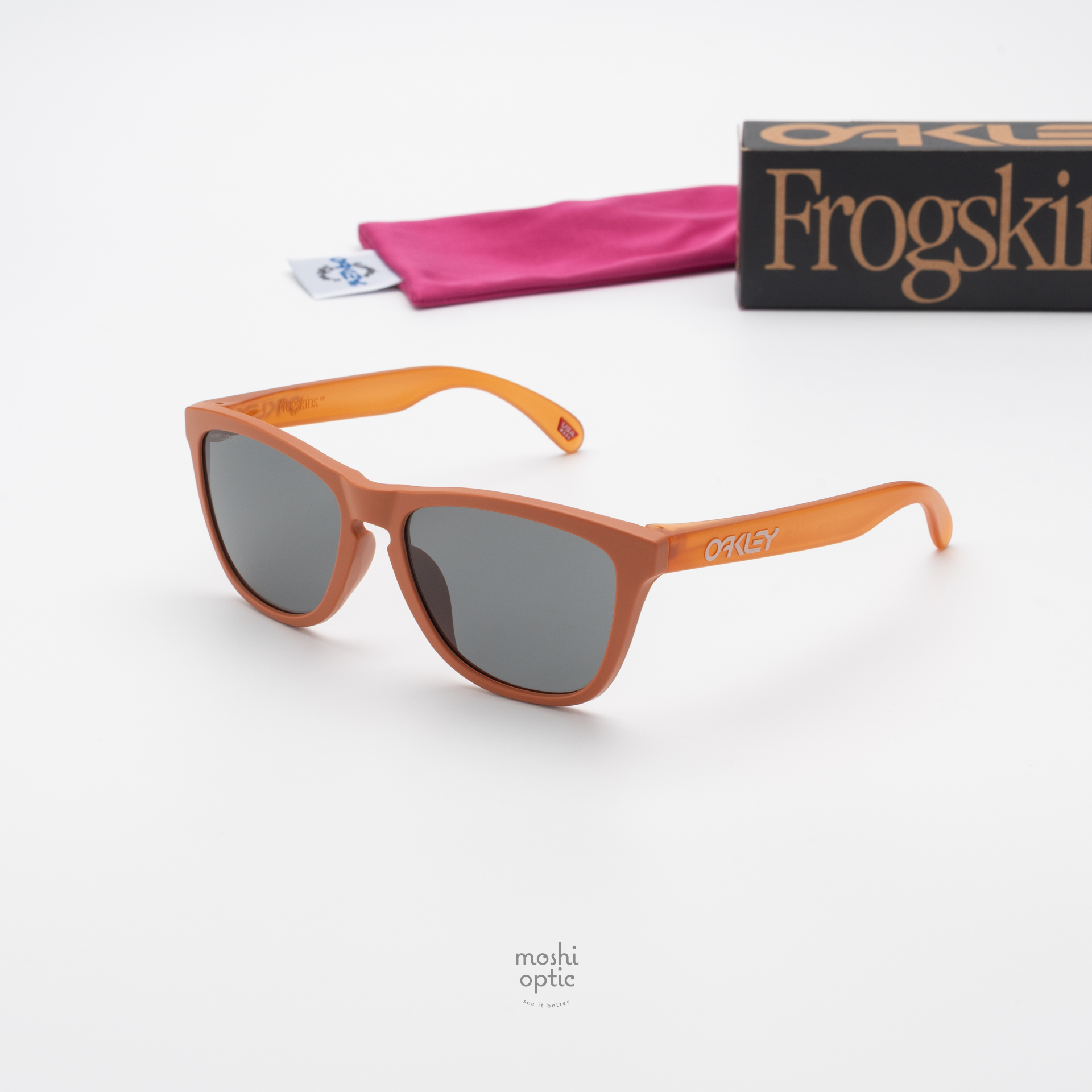 Oakley Frogskins OO9245-E7 Matte Ginger Prizm Grey