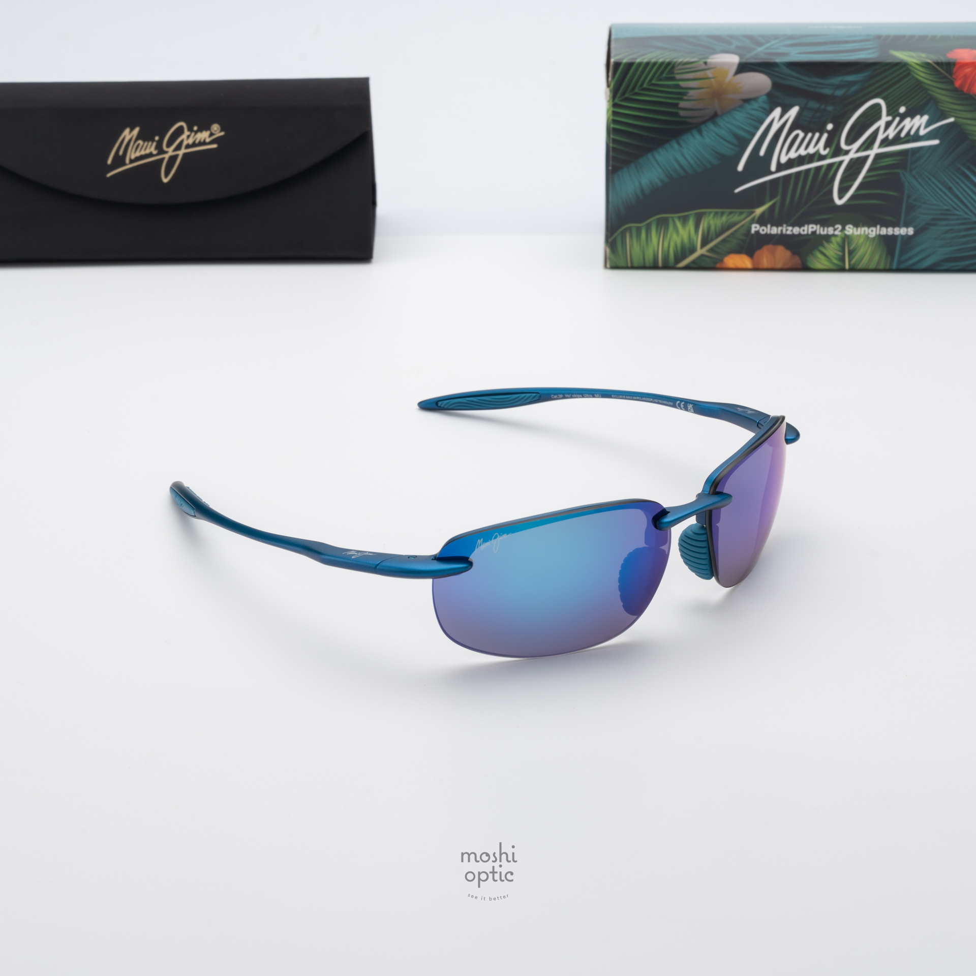 แว่นกันแดด Maui Jim HOOKIPA ULTRA MJ676 003 Blue Hawaii