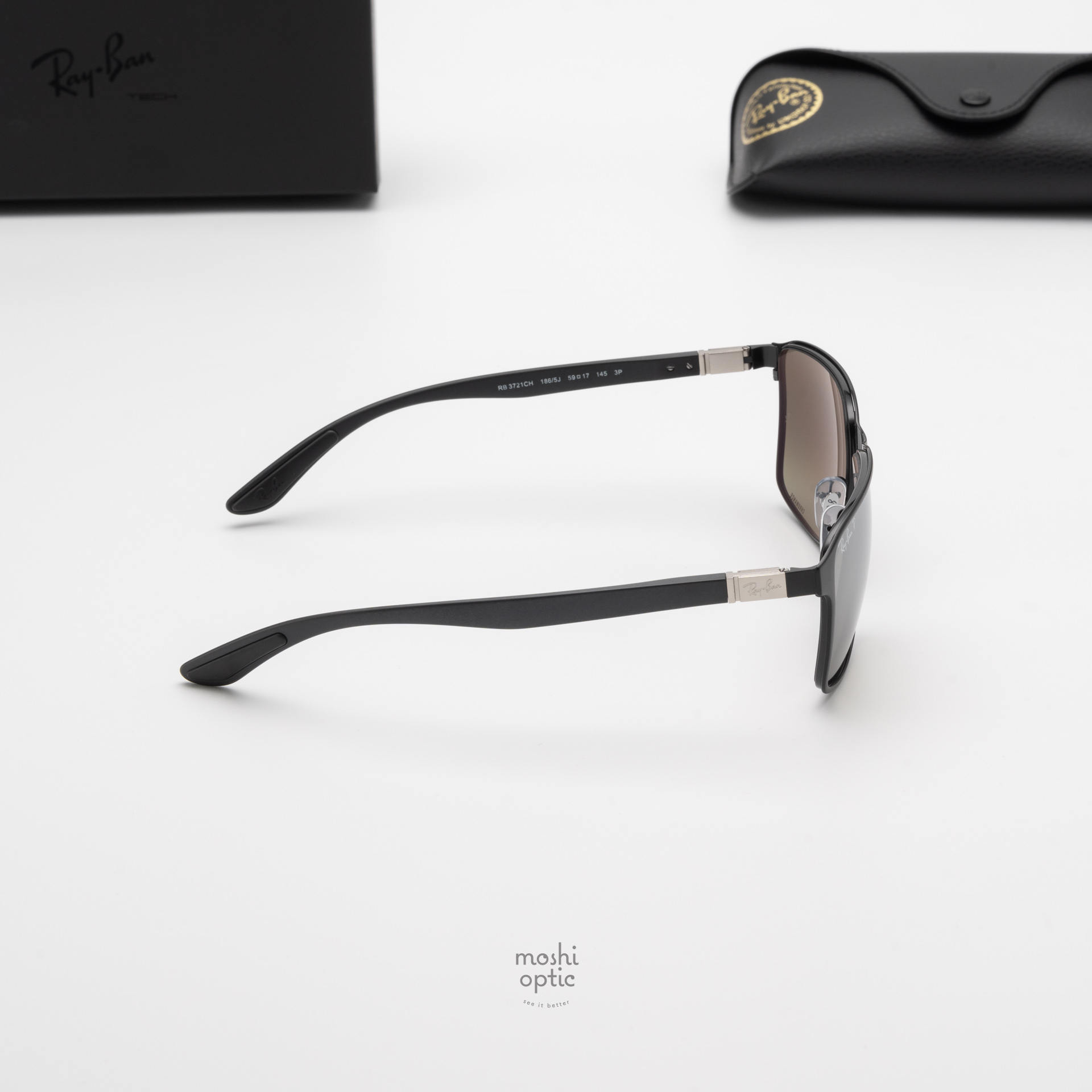 Ray-Ban RB3721CH 186/5J Chromance Black on Black Polarized