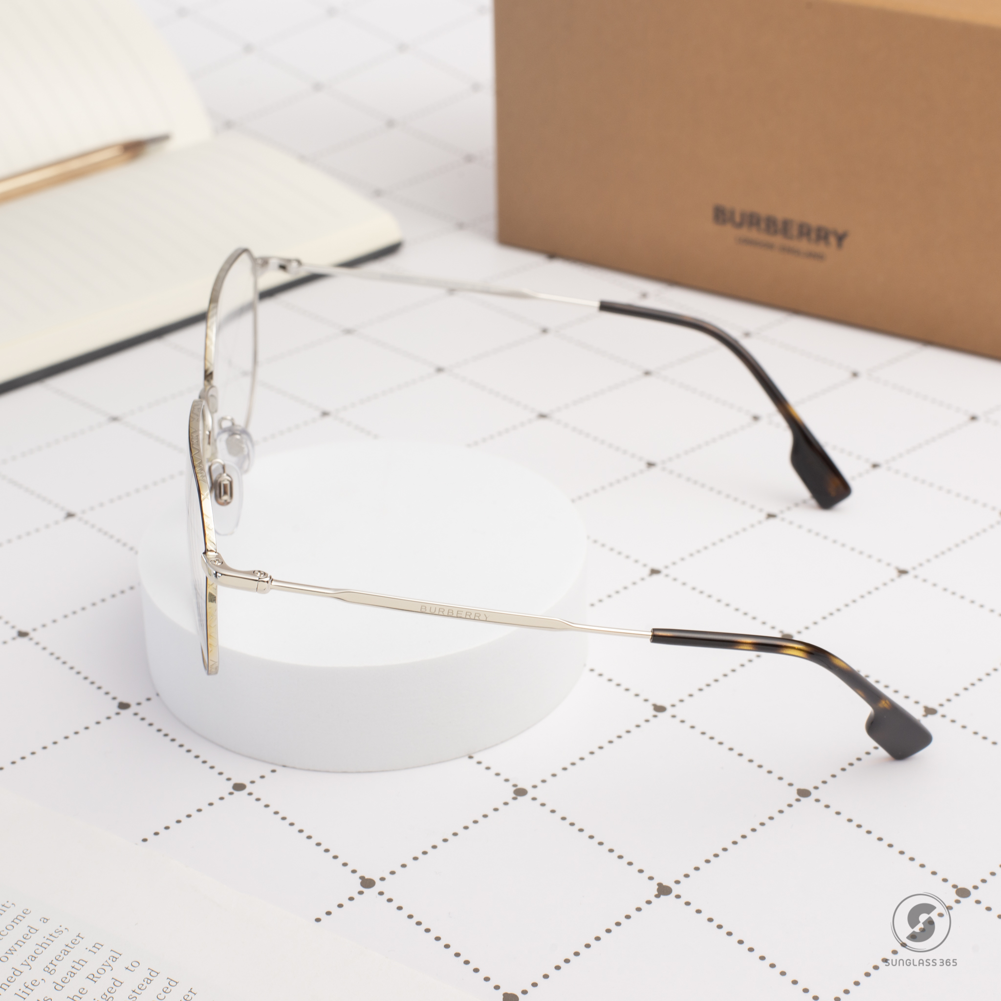 BURBERRY BE1335 1311 Dark Havana / Silver