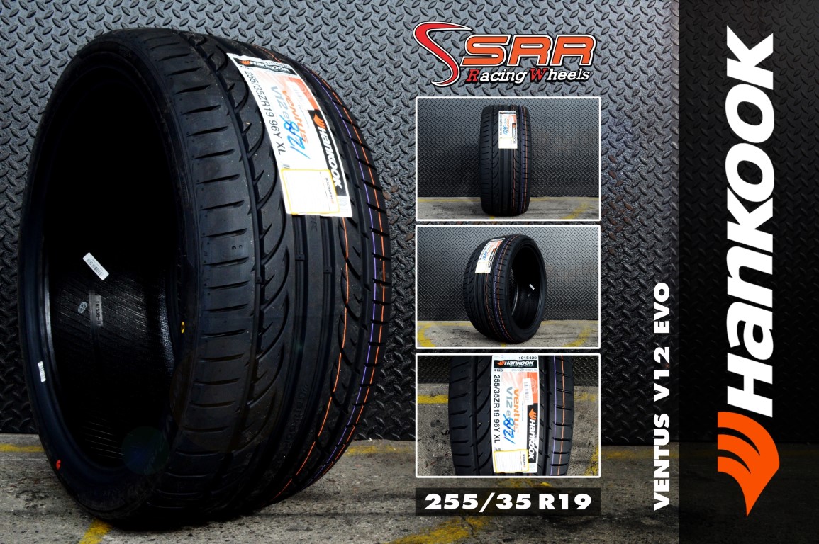 HANKOOK V12EVO2 255/35-19 ราคาพิเศษ ปี18