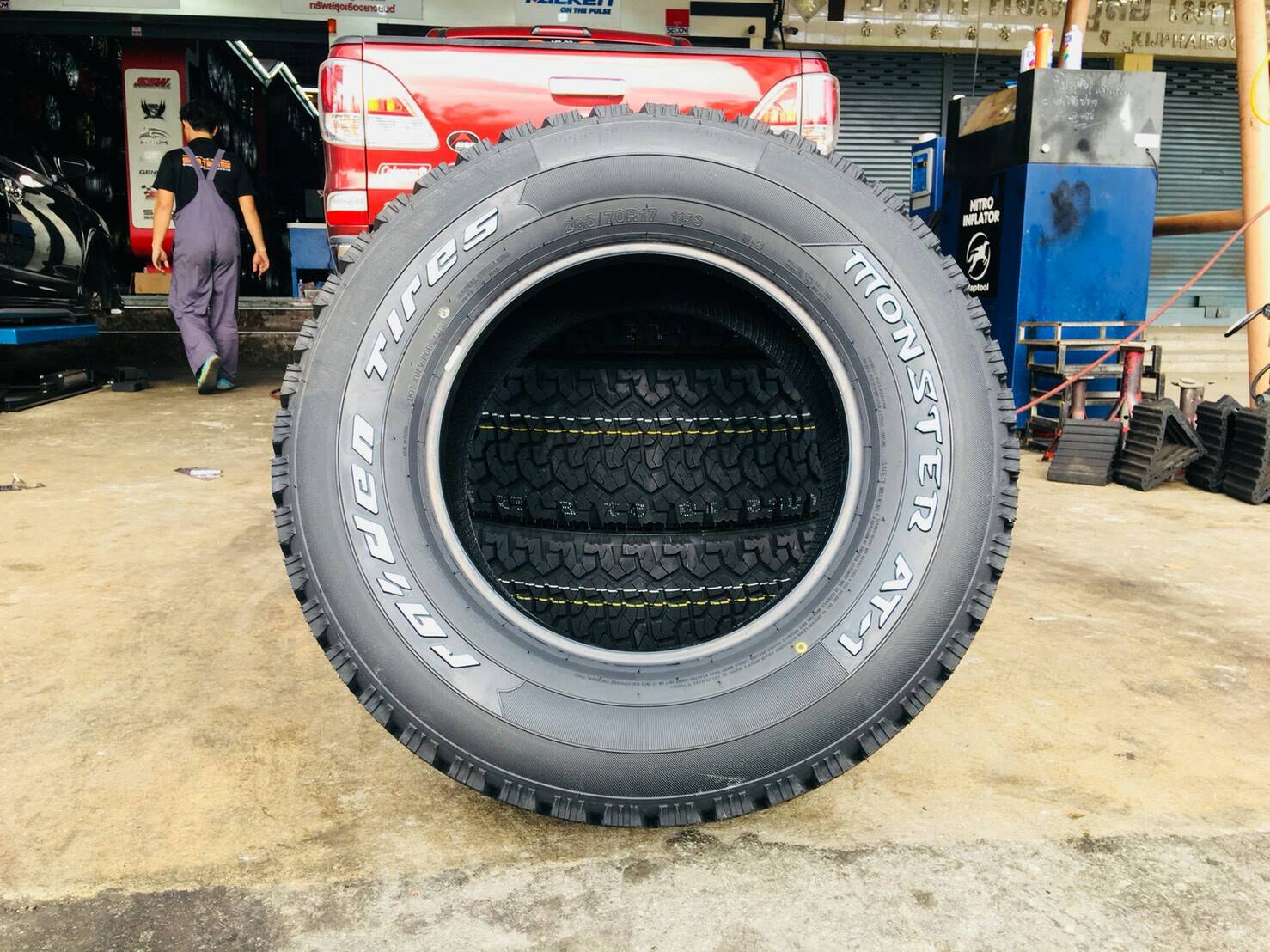MONSTER AT-1 265/70R17 ยาง AT ขอบขาว