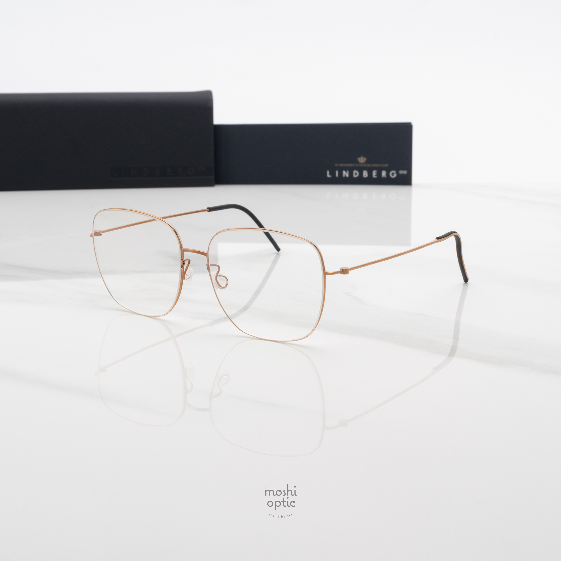 แว่นสายตา Lindberg Thintanium 081 1505L 5544 T850 PU15