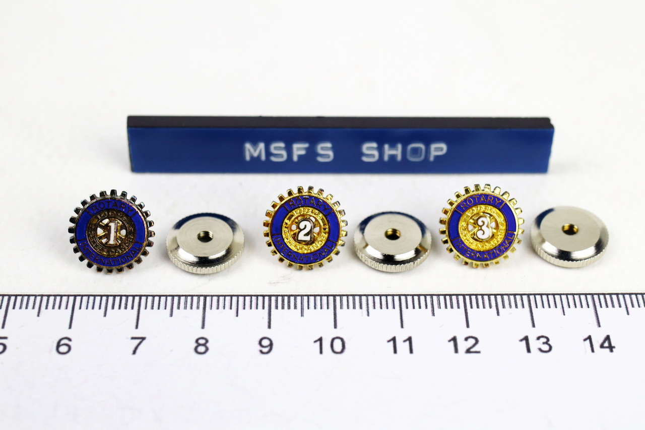 [มือสอง] ชุดเข็มกลัด Vintage Enamel Pin ลาย Rotary International 15 ชิ้น - โกดังญี่ปุ่น