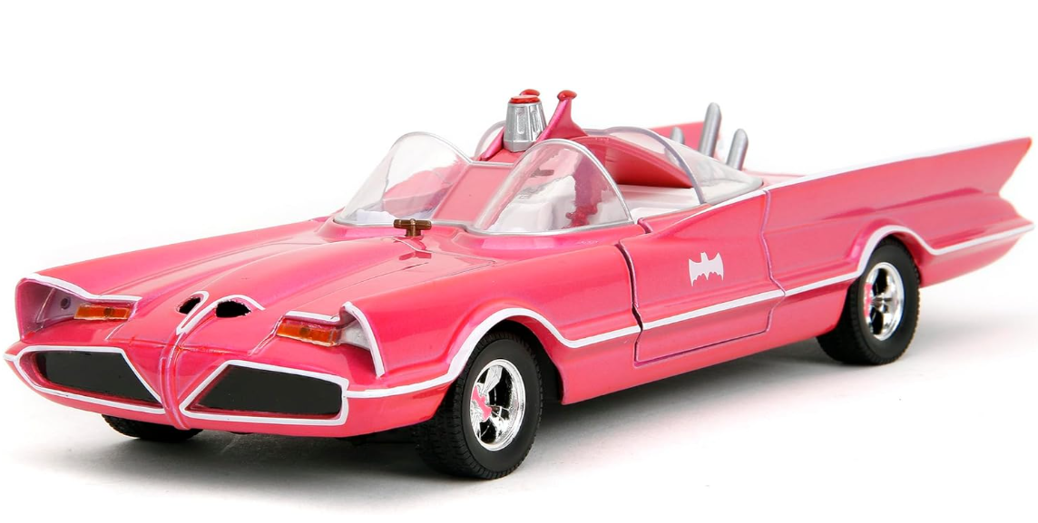 พรีออเดอร์ Jada โมเดลรถ โมเดลรถยนต์ Batman (1966-1968) TV Series Pink Slips Series 1:24