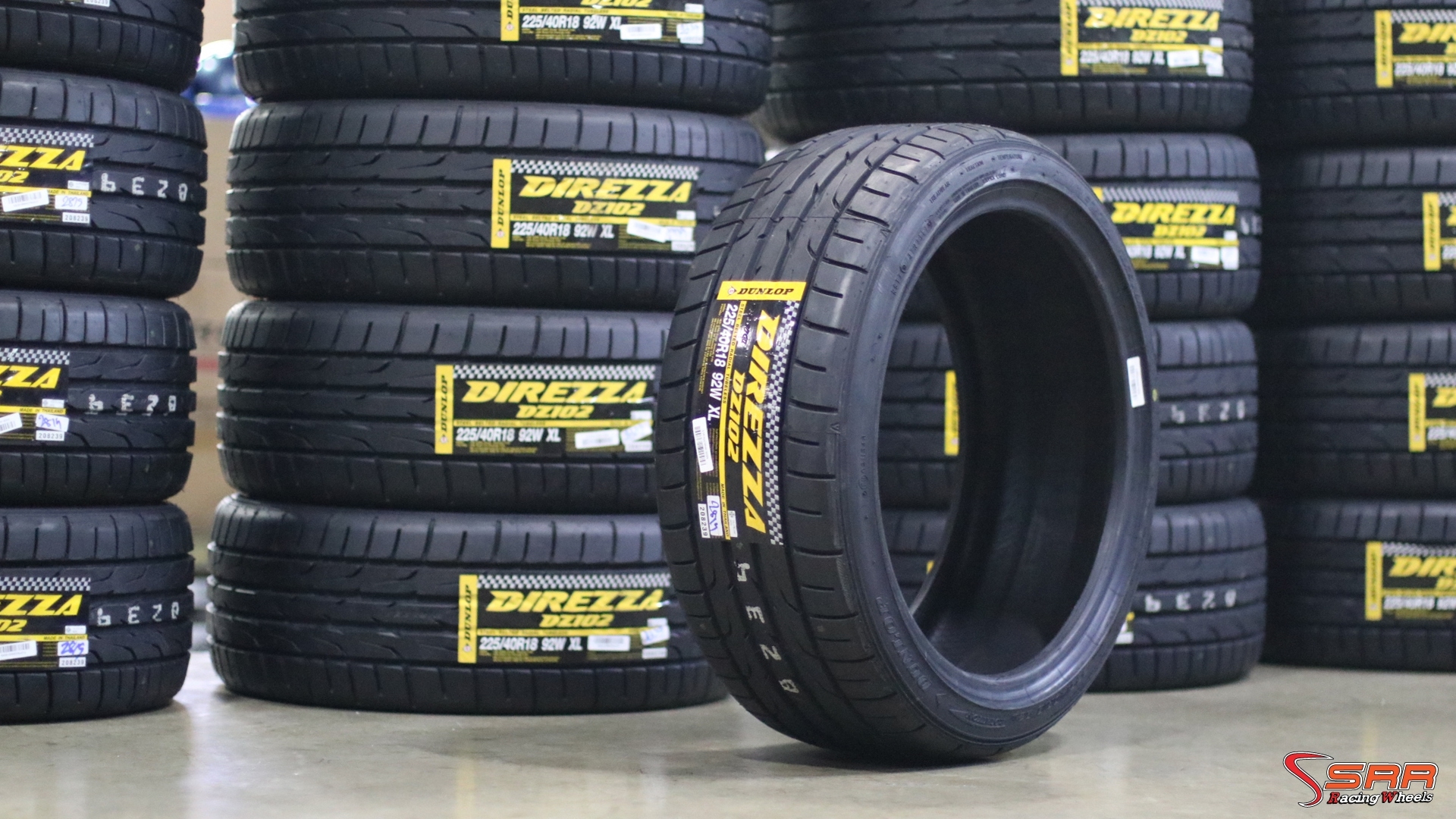 ยางใหม่ DUNLOP DZ102 225/40-18 ปี19 ราคาถูก