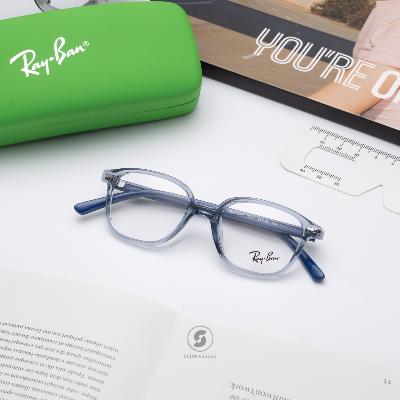 Ray-Ban RY9093V 3897 Transparent Blue