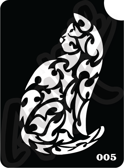 SET 7 Stencil บล็อกสติกเกอร์ รอยสักกากเพชร เพ้นท์กากเพชร กลิตเตอร์ Funique สติ๊กเกอร์ แบบลาย DIY งานประดิษฐ์