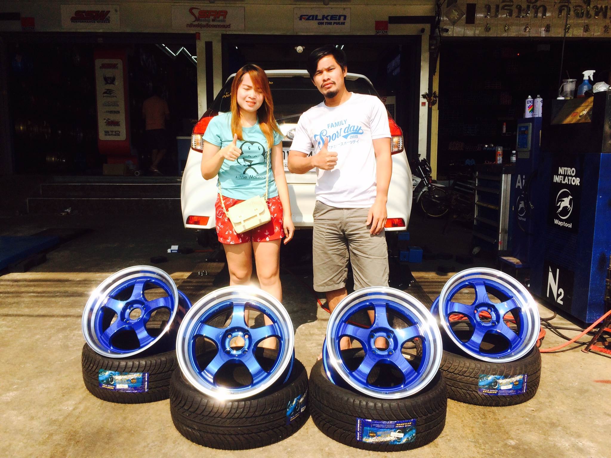 W WORK S1 ชอบ17 สีน้ำเงิน