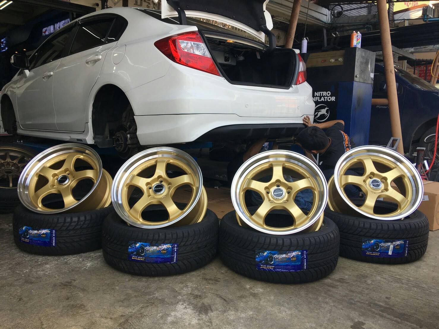 ล้อใหม่ WORK S1 ขอบ15 หน้า8หลัง9