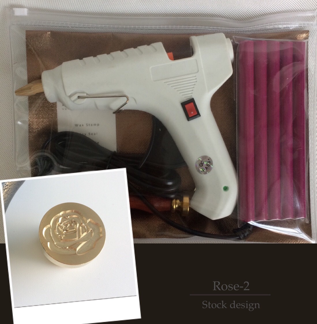 Wax stamp set (Rose)