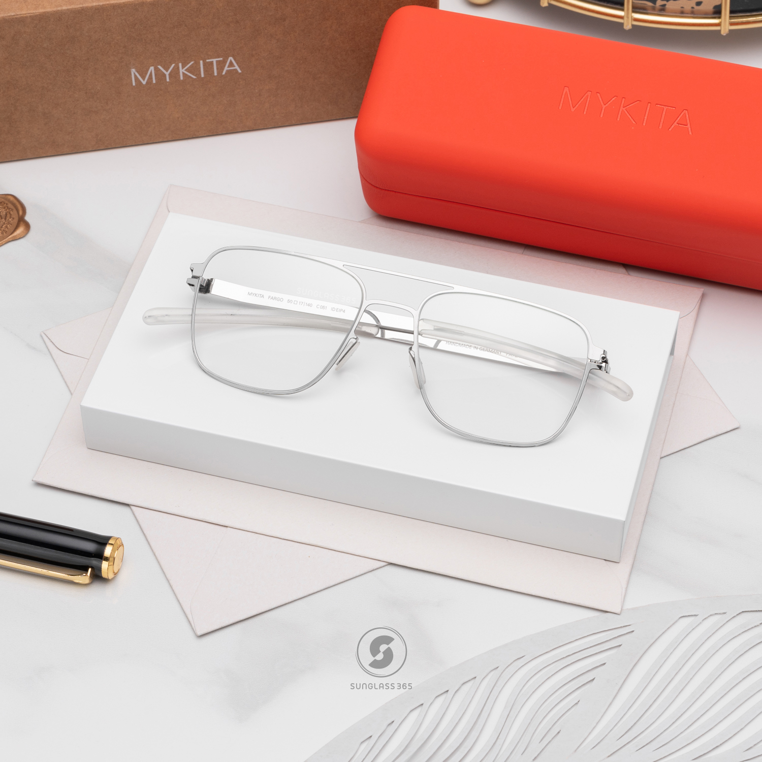 แว่นสายตา MYKITA FARGO C051 Shiny Silver