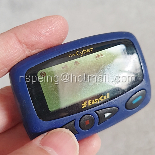 เพจเจอร์ EasyCall The Cyber สีน้ำเงิน พร้อมตัวเหน็บ