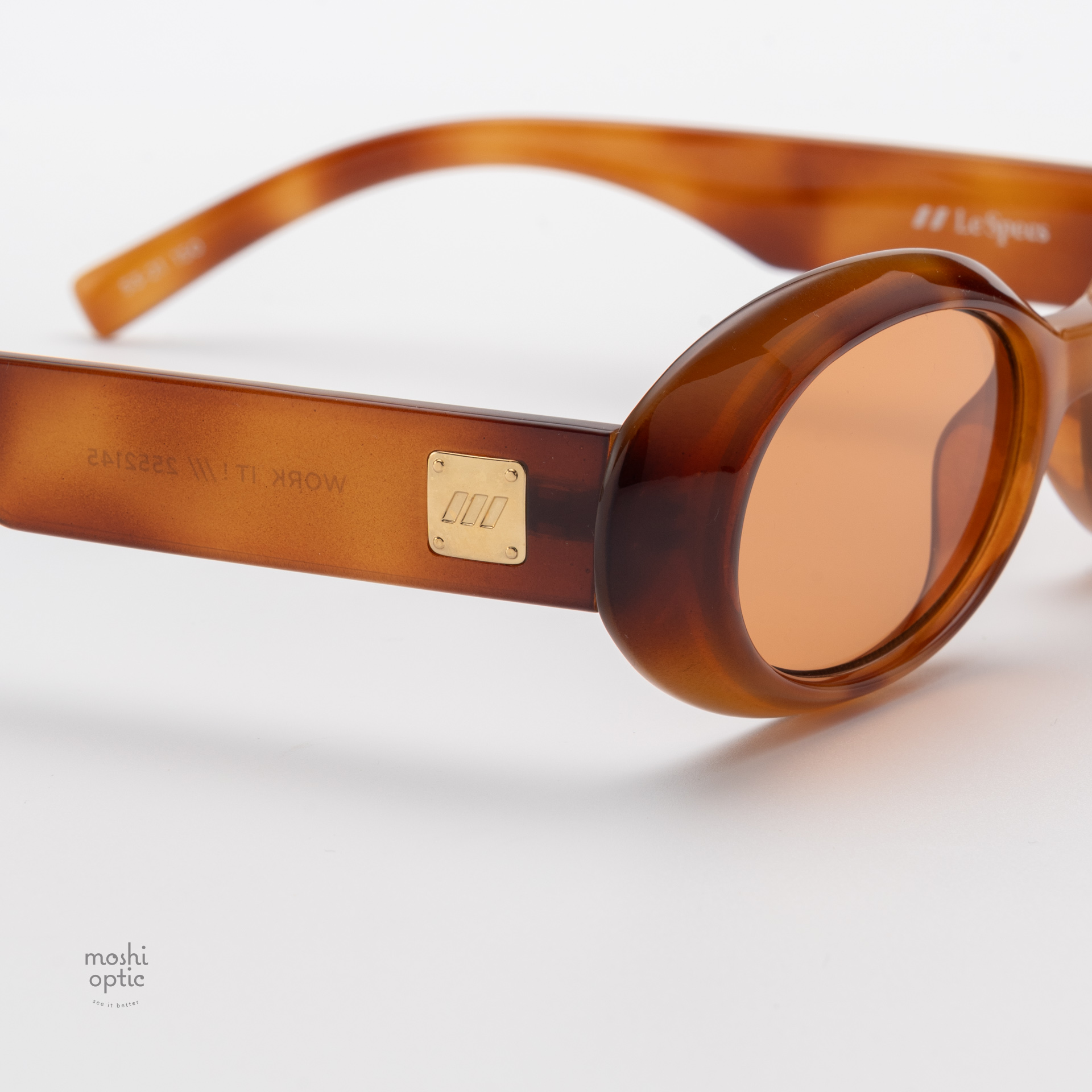 แว่นกันแดด Le Specs LSP2552145 WORK IT! Vintage Tort
