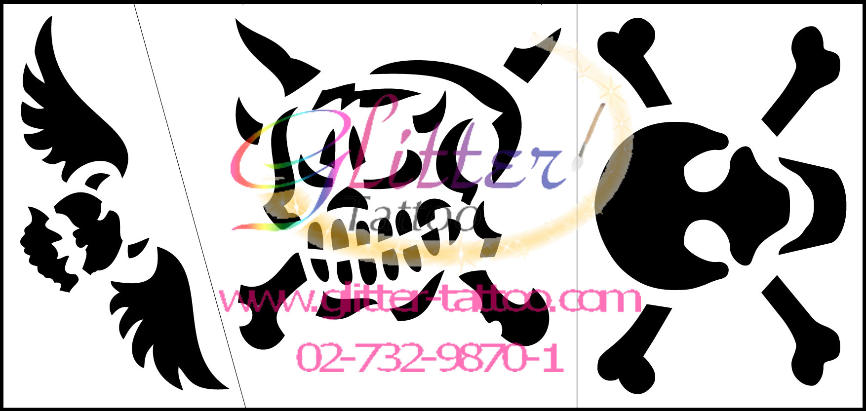 แบบลายหัวกะโหลก 2 (ชุด)