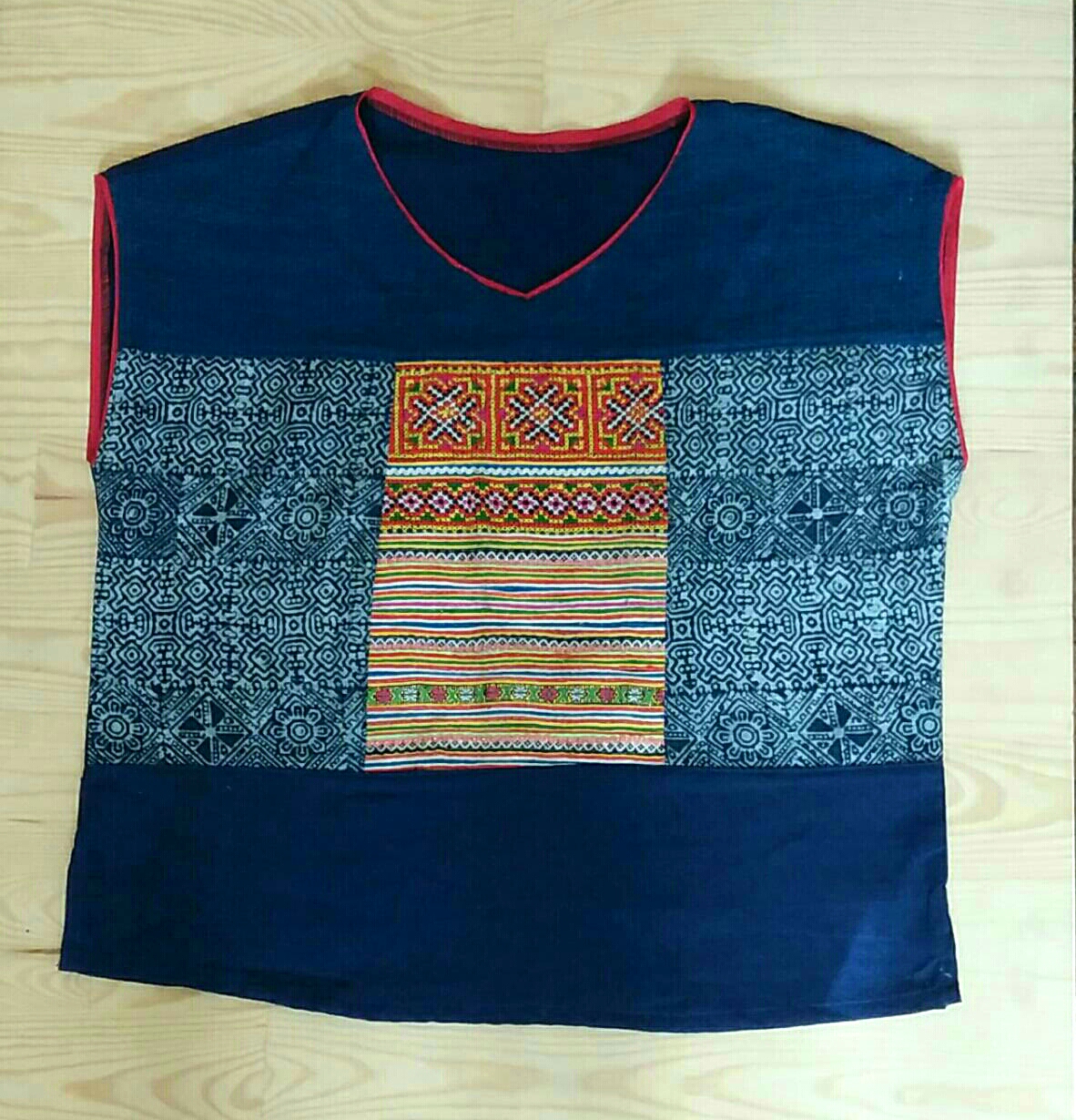 เสื้อผ้าฝ้าย+ต่อลาย