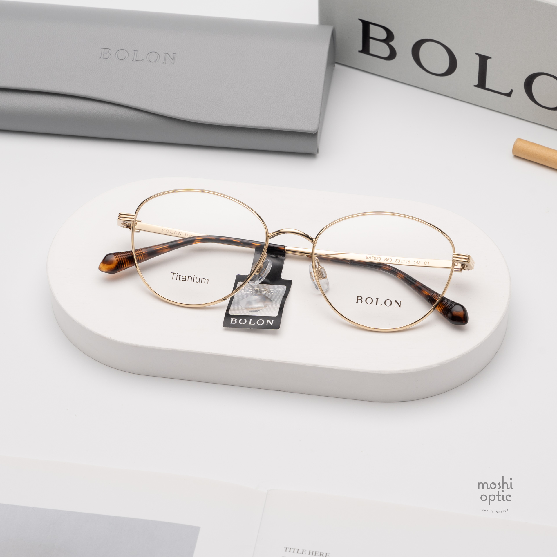 แว่นสายตา BOLON รุ่น VILNIUS BA7029 B60 Gold