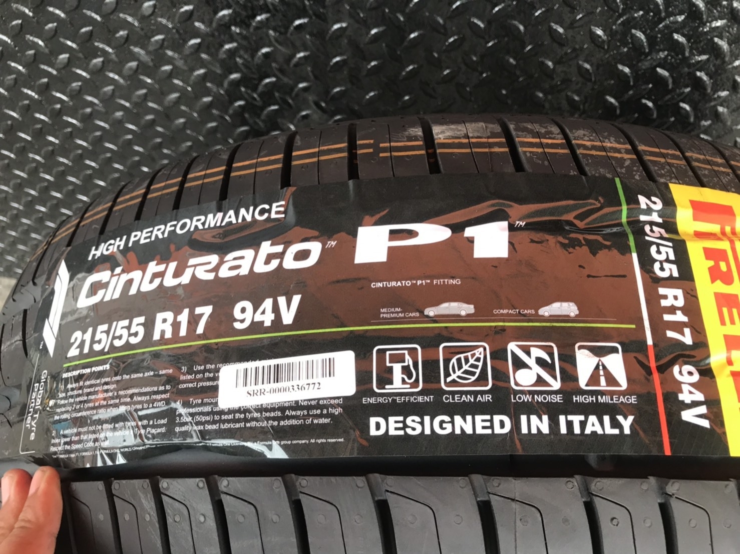 PIRELLI CINTURATO P1 215/55R17 ราคาส่ง