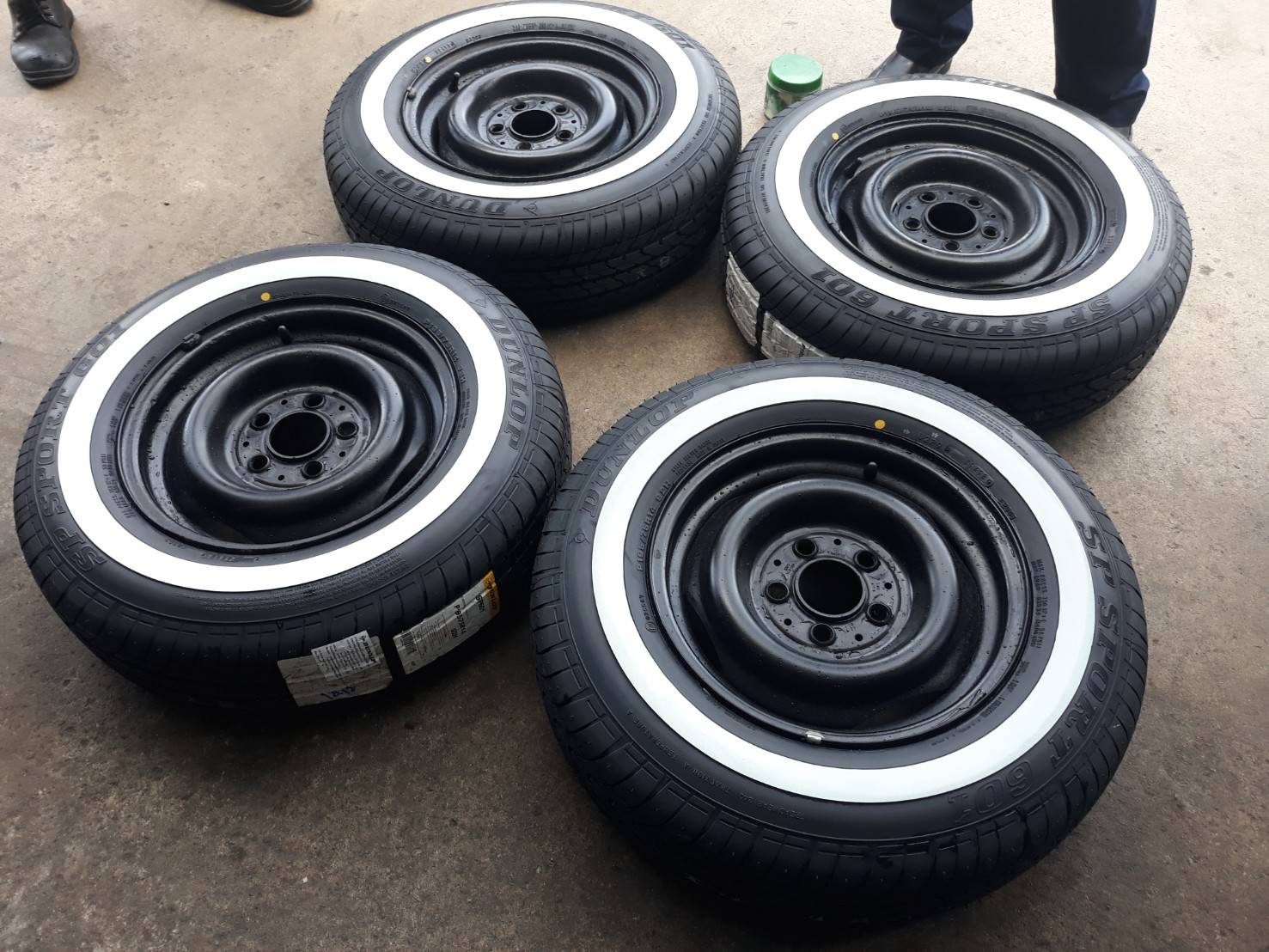 DUNLOP SP601 ขอบขาว 195-75-14 ปี18 ลดราคา