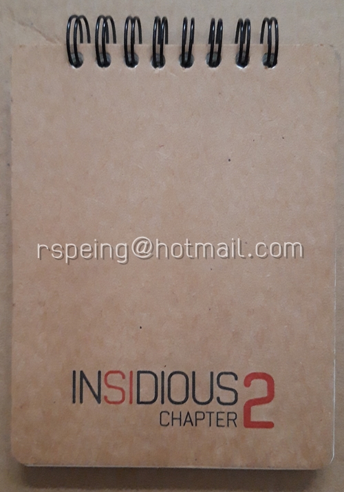 สมุดโน้ตห่วง ไม่มีเส้น จากภาพยนตร์เรื่อง Insidious Chapter 2