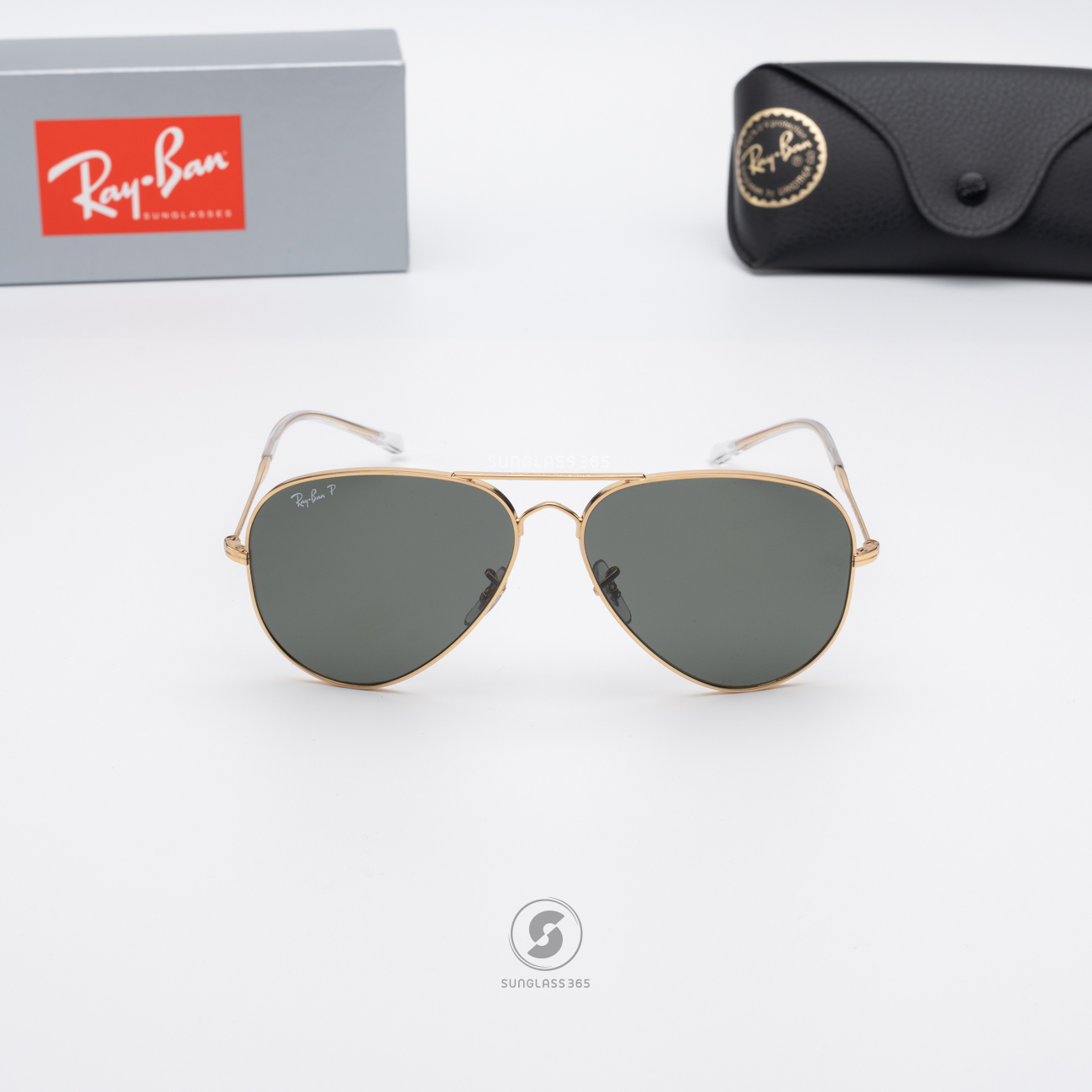 แว่นกันแดด Rayban Old Aviator RB3825 001/58 Gold Polarized