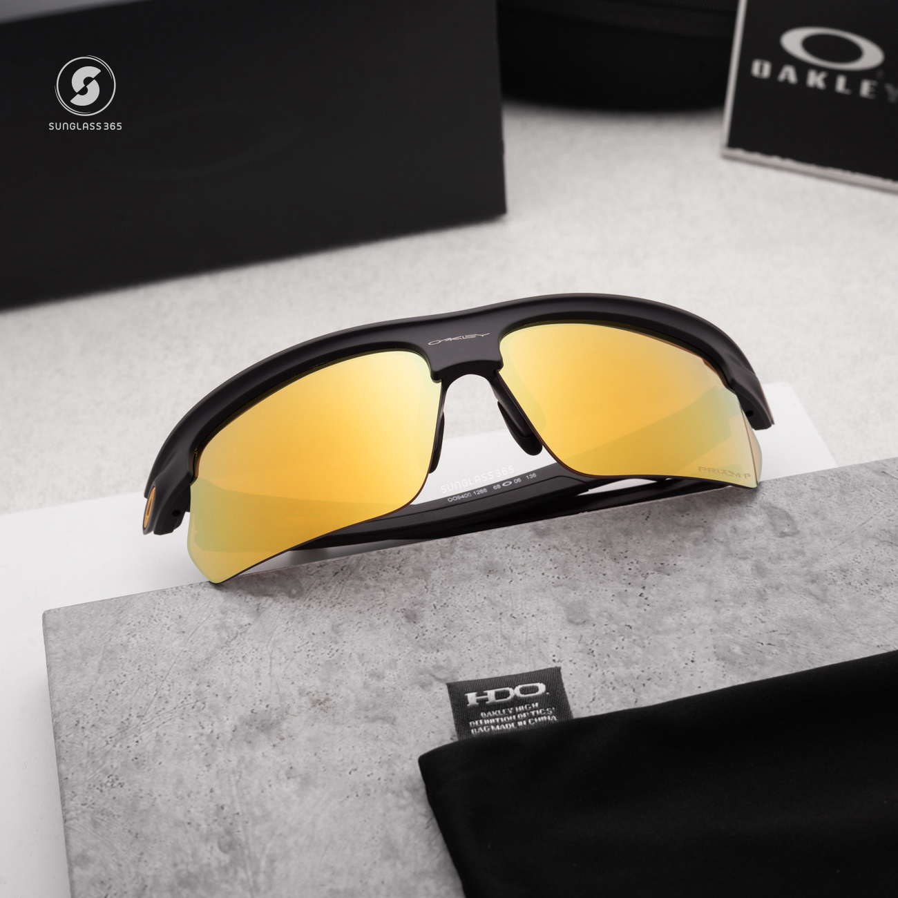 OAKLEY Bisphaera OO9400-12 Matte Carbon Prizm 24K Polarized