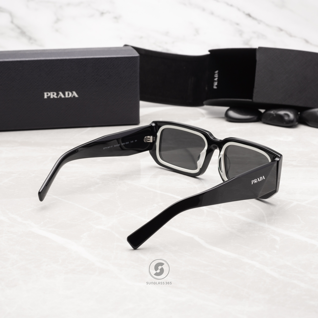 PRADA PR06YSF 09Q5S0 Black / White
