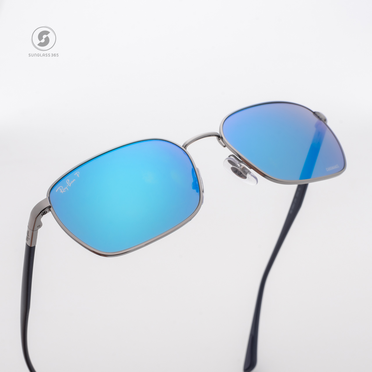 Ray Ban RB3684CH 004/4L Gunmetal Grey Blue Chromance Polarized