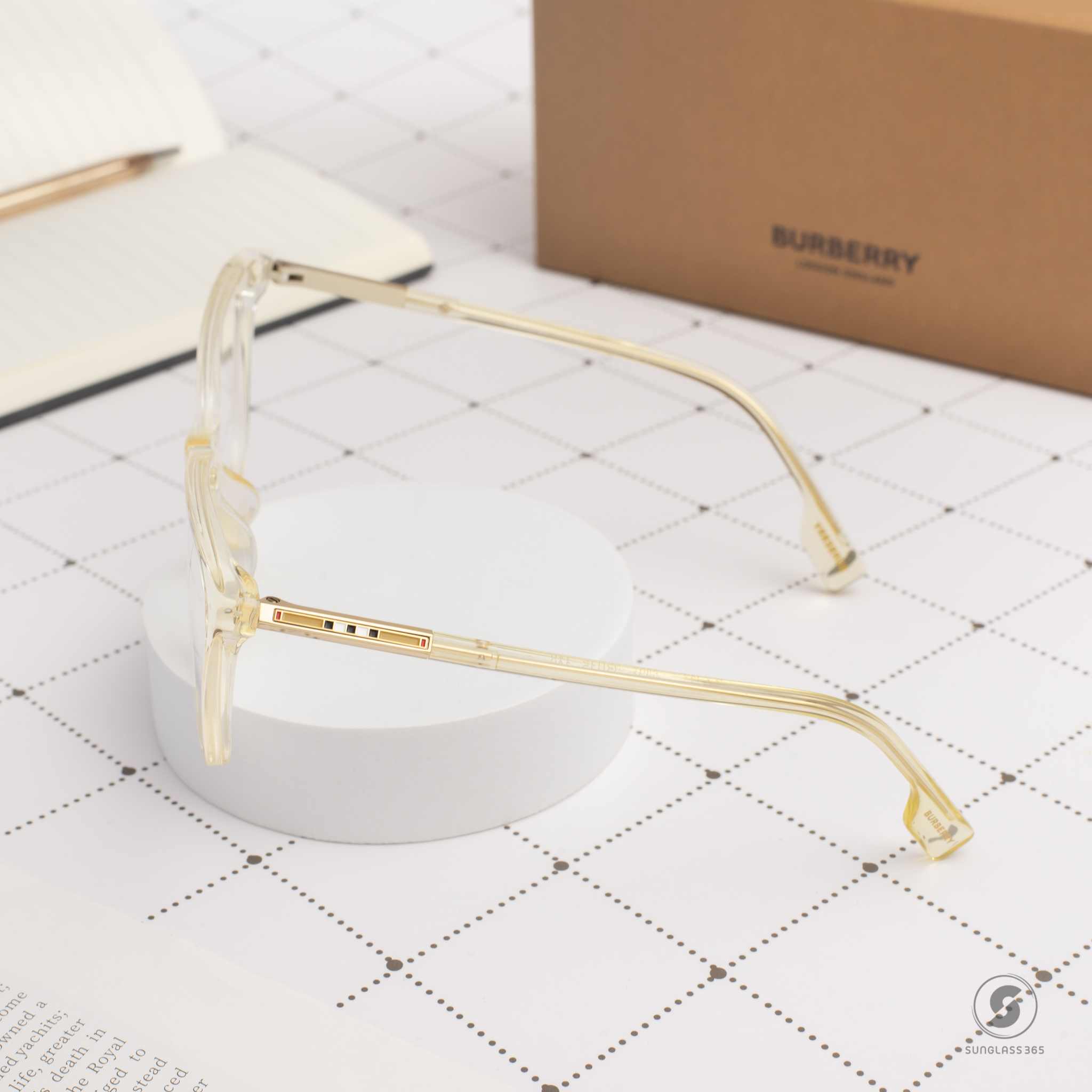 BURBERRY SALLY BE2348F 3852 Yellow