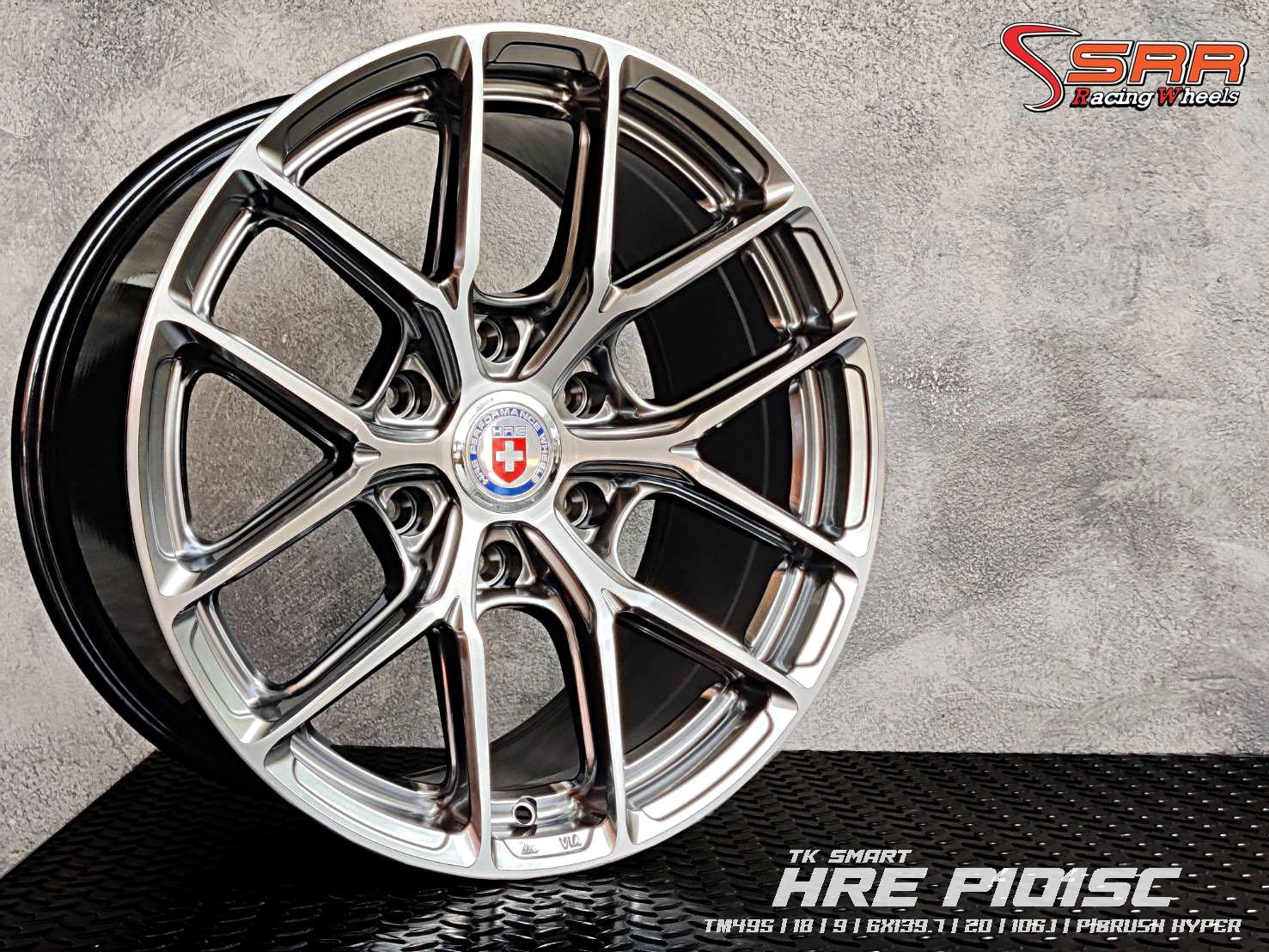 TK SMART : TM495 18X9 6X139.7 20 106.1 P/BRUSH HYPER (หน้าเงาร่องไฮเปอร์)