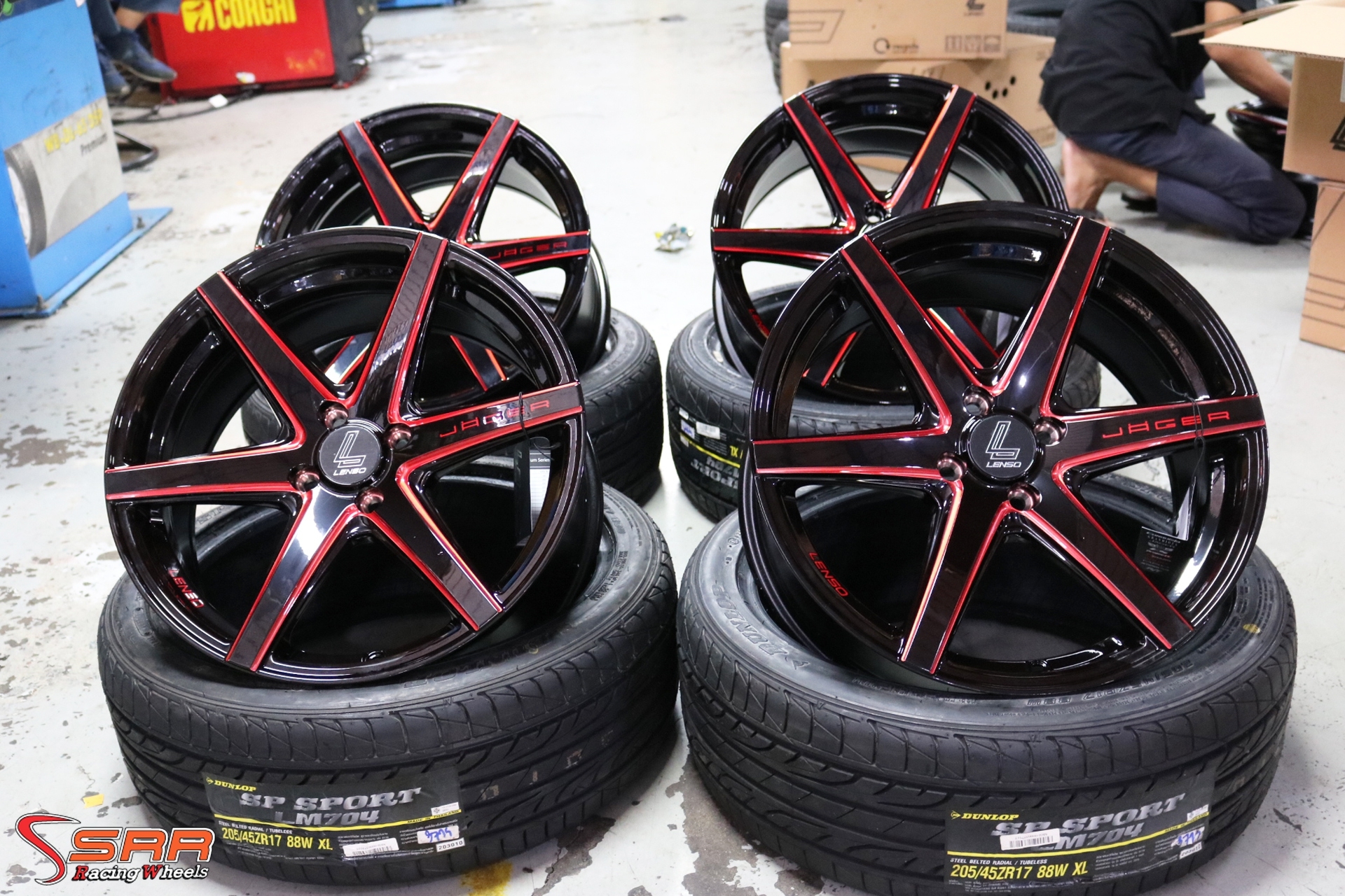 ล้อ LENSO JAGER-CRAFT ขอบ17 กว้าง7.5 4x100 offset+35