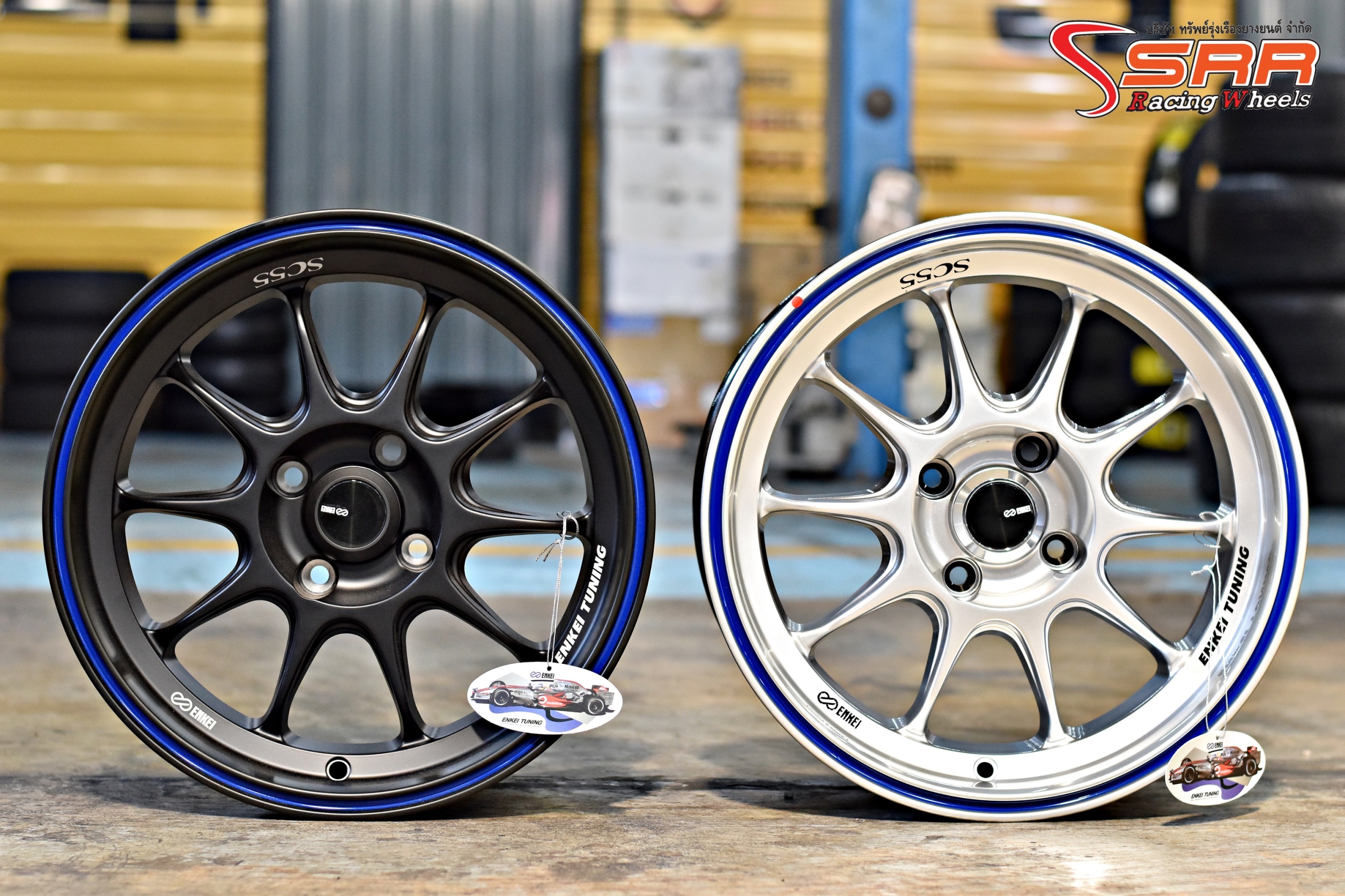ENKEI TUNING SC55 ล้อแท้ ขอบ15 กว้าง7 PCD4X100 offset+28