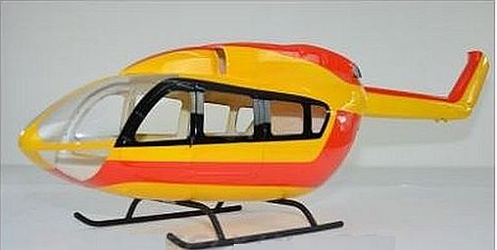 600 - EC145 Civil (yellow-red) with Elbow Metal Tail Gear Set