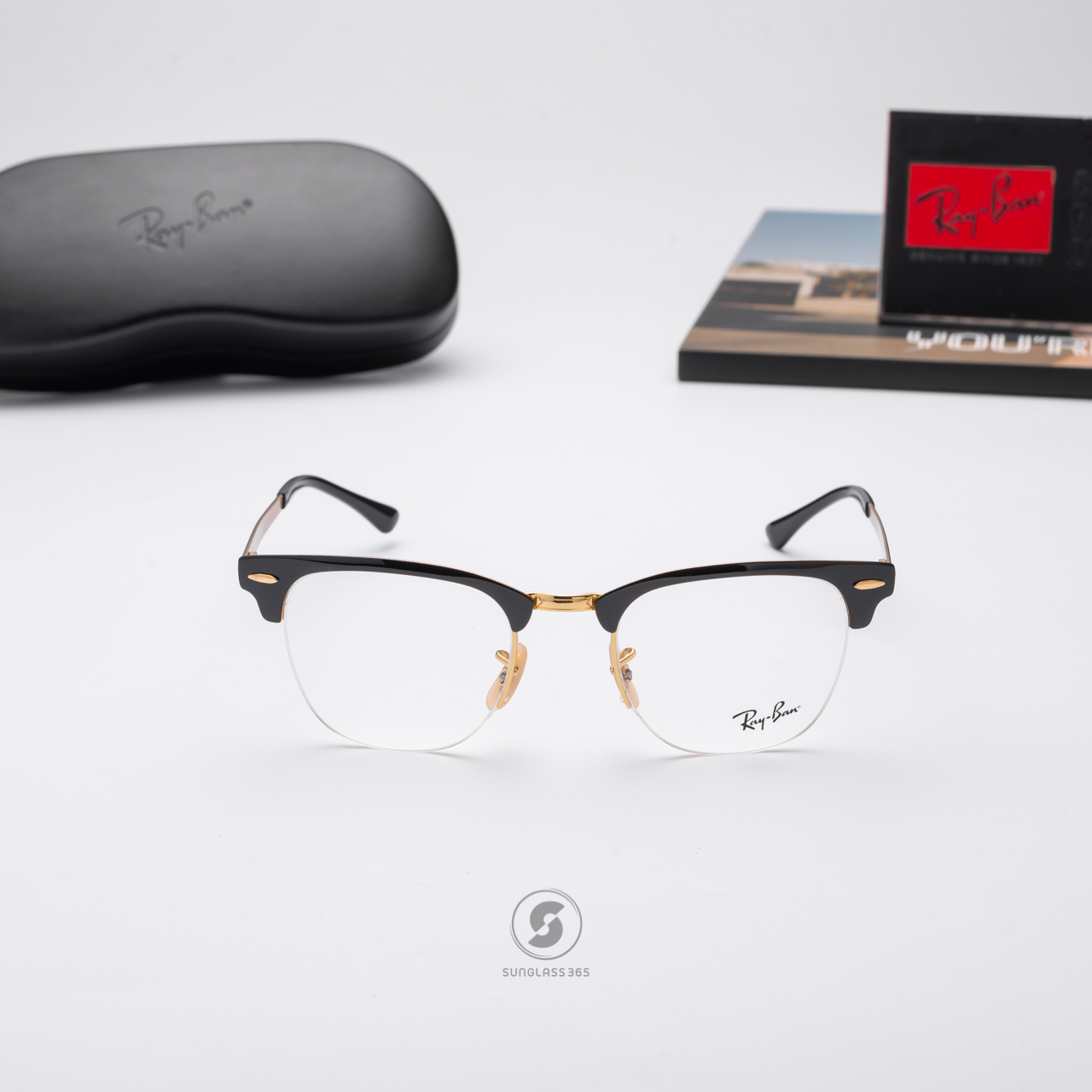 Ray-Ban Clubmaster Metal RX3716VM 2890 Gold On Top Black