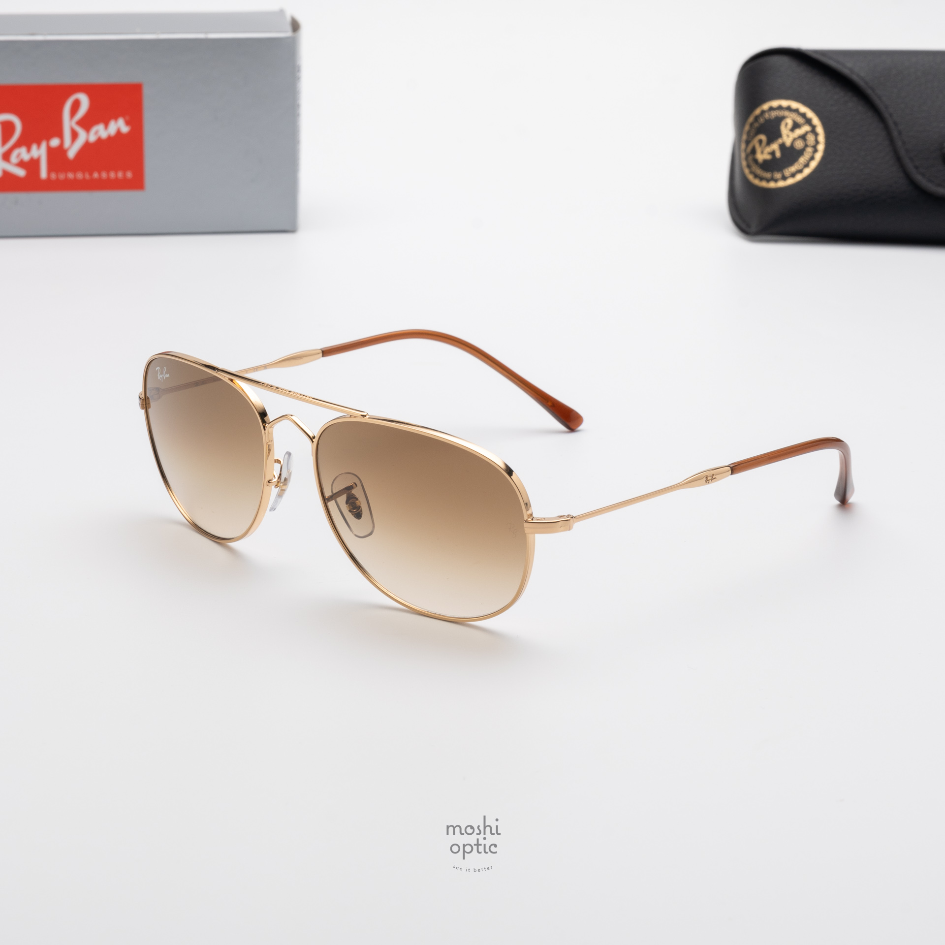 Ray-Ban RB3735 Bain Bridge 001/51 Arista Gold