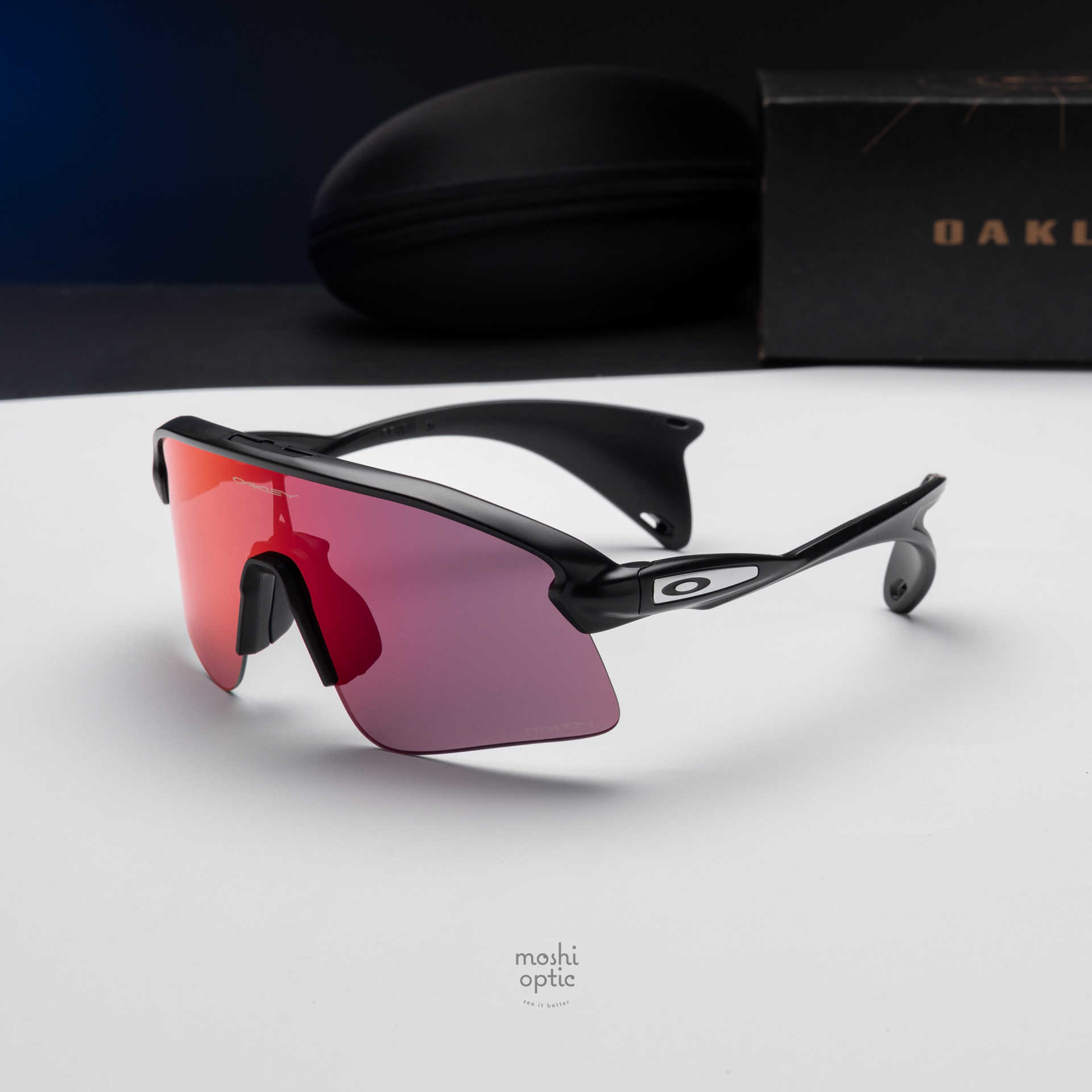 OAKLEY STUNT DEVIL S OO9518-02 Matte Black Prizm Road