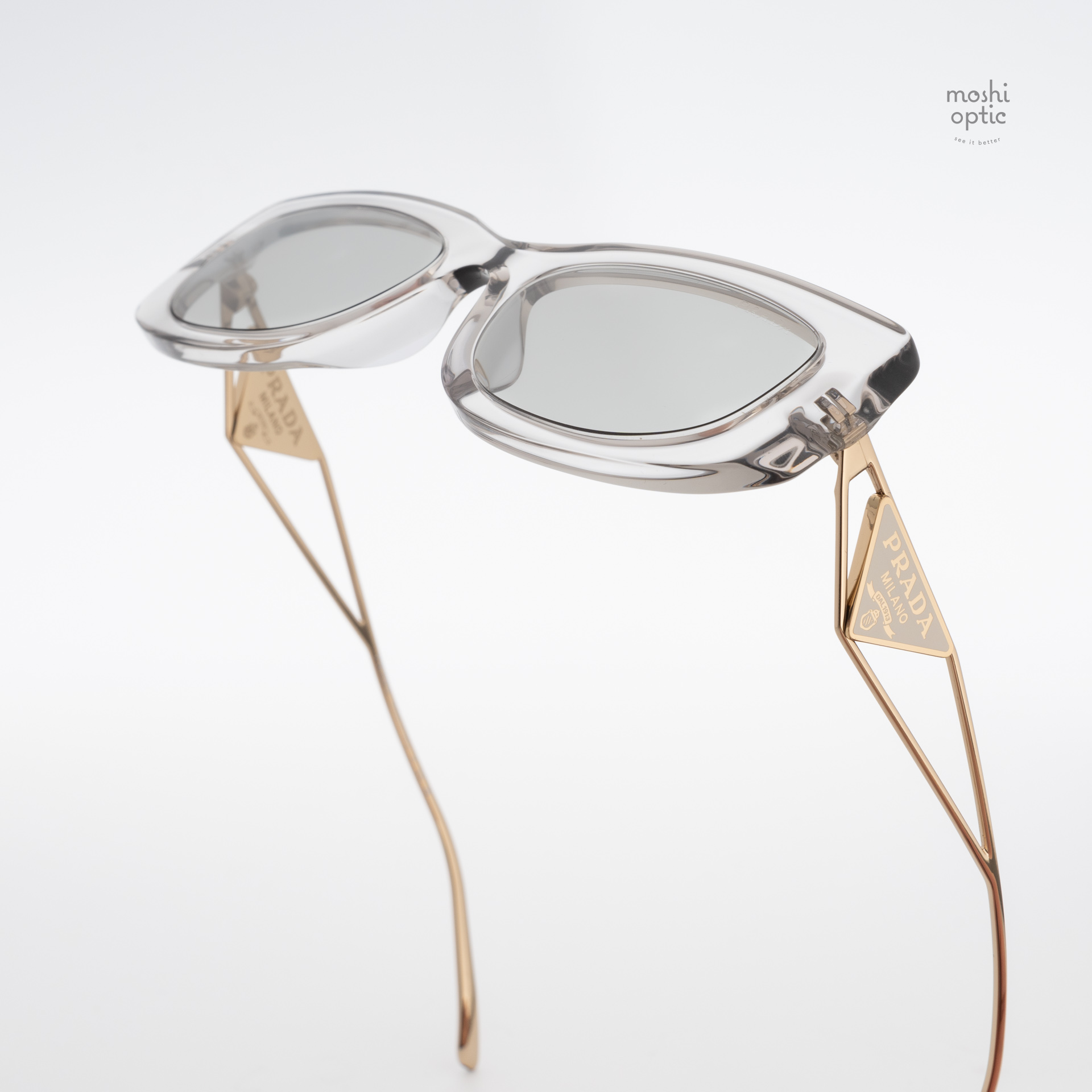 PRADA Symbole PR14YS 12R5OK Transparent Grey