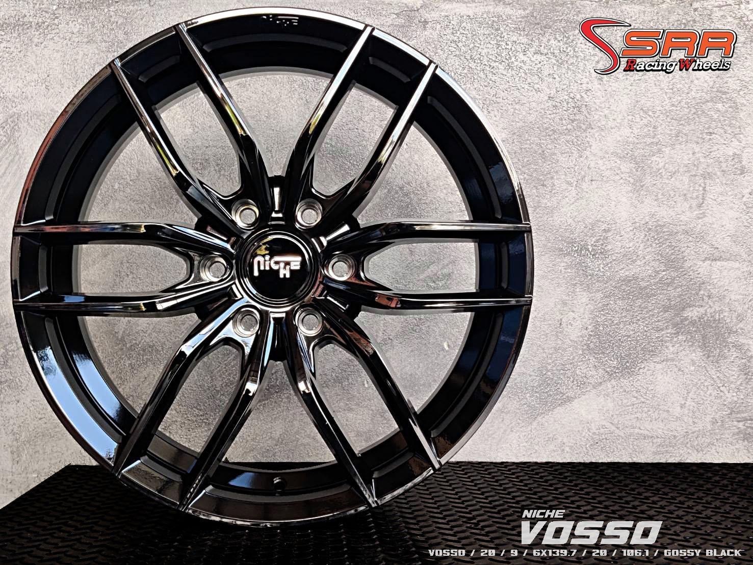 NICHE : VOSSO 20X9 6X139.7 20 ดำเงา