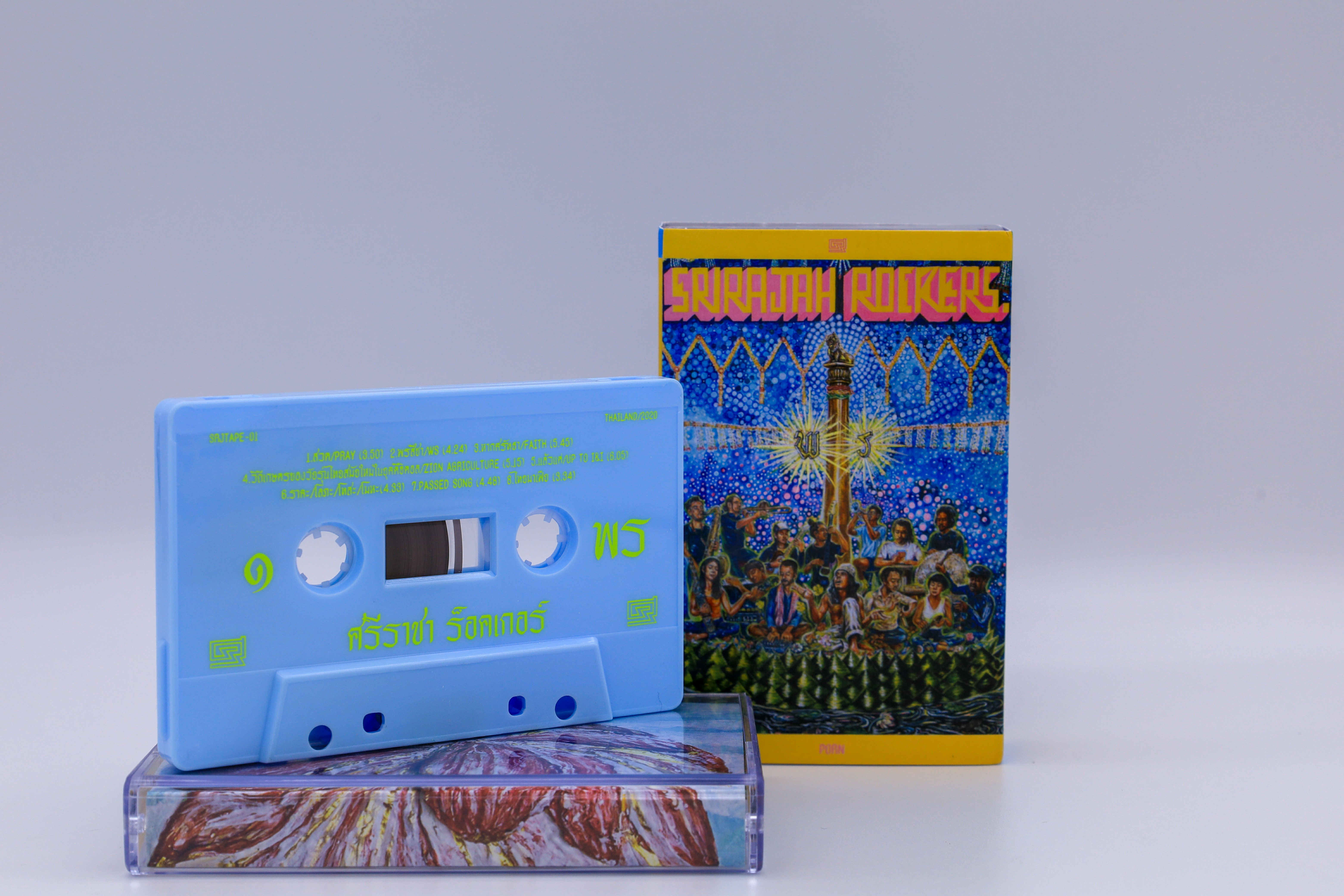 SRJ-CT-001B-SRIRAJAH ROCKERS 4th ALBUM "WS" เทปสีน้ำเงินปกเหลือง
