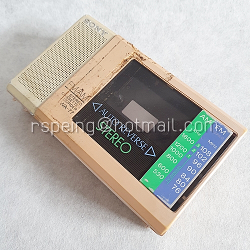 เครื่องเล่นเทป-วิทยุ Sony WA-77 AM/FM Stereo Cassette-Corder