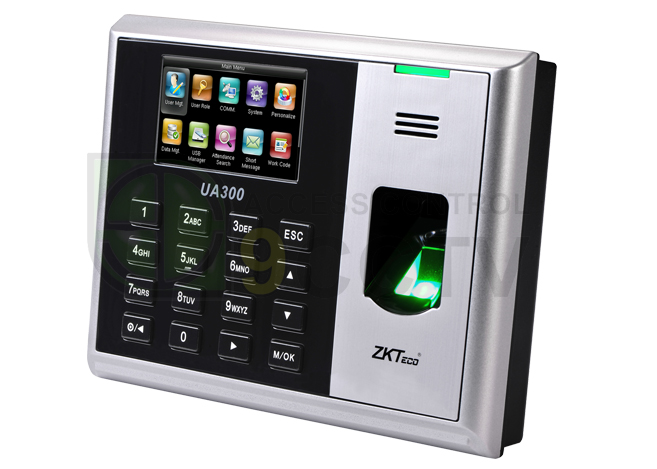 เครื่องสแกนลายนิ้วมือ ยี่ห้อ ZK Teco รุ่น UA300+RFID บันทึกเวลาทำงาน