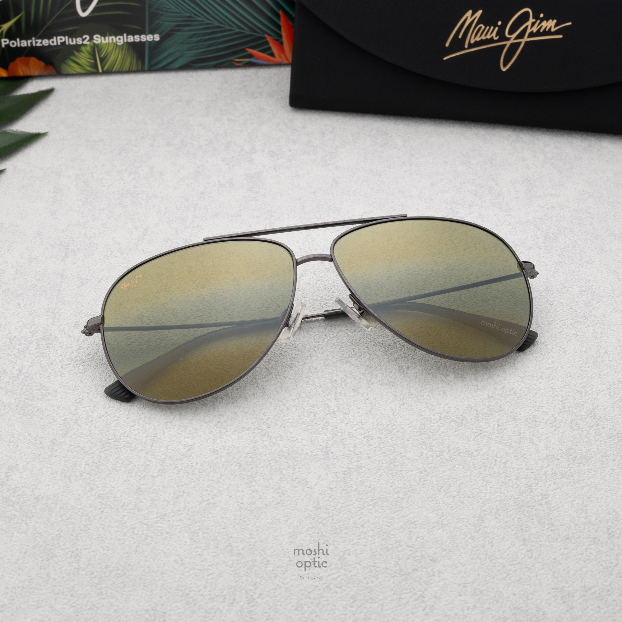 แว่นกันแดด Maui Jim Hauoli XL MJ H674 17A MAUI HT