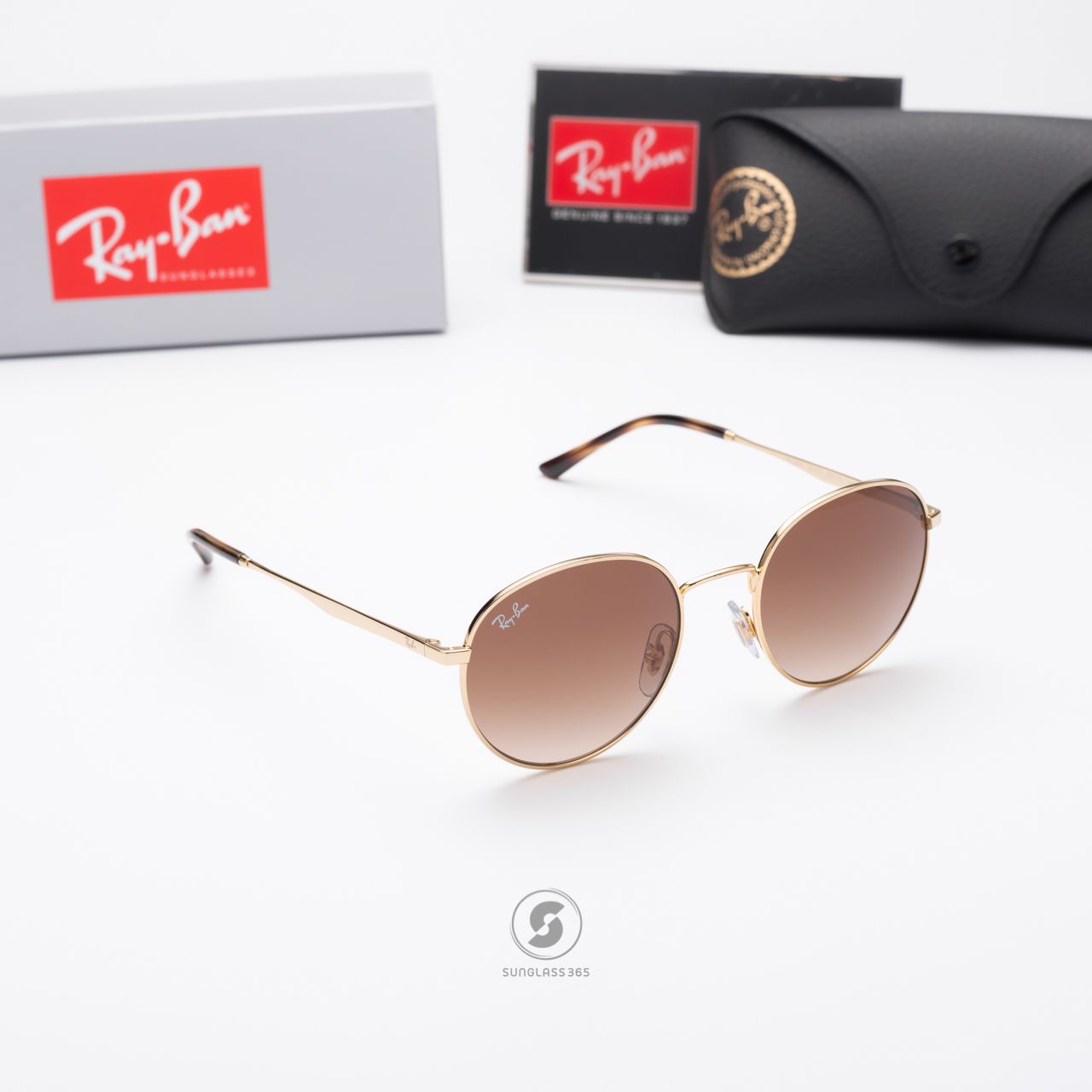 RayBan Round RB3681 001/13 Gold