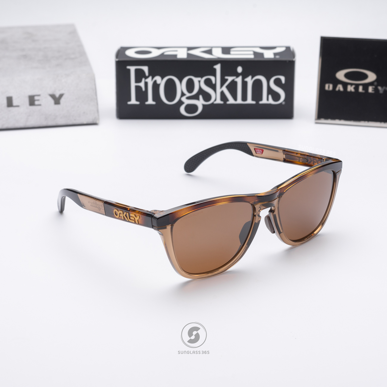 Oakley Frogskins Range A OO9284A-07 Brown Tortoise Smoke Prizm Tungsten