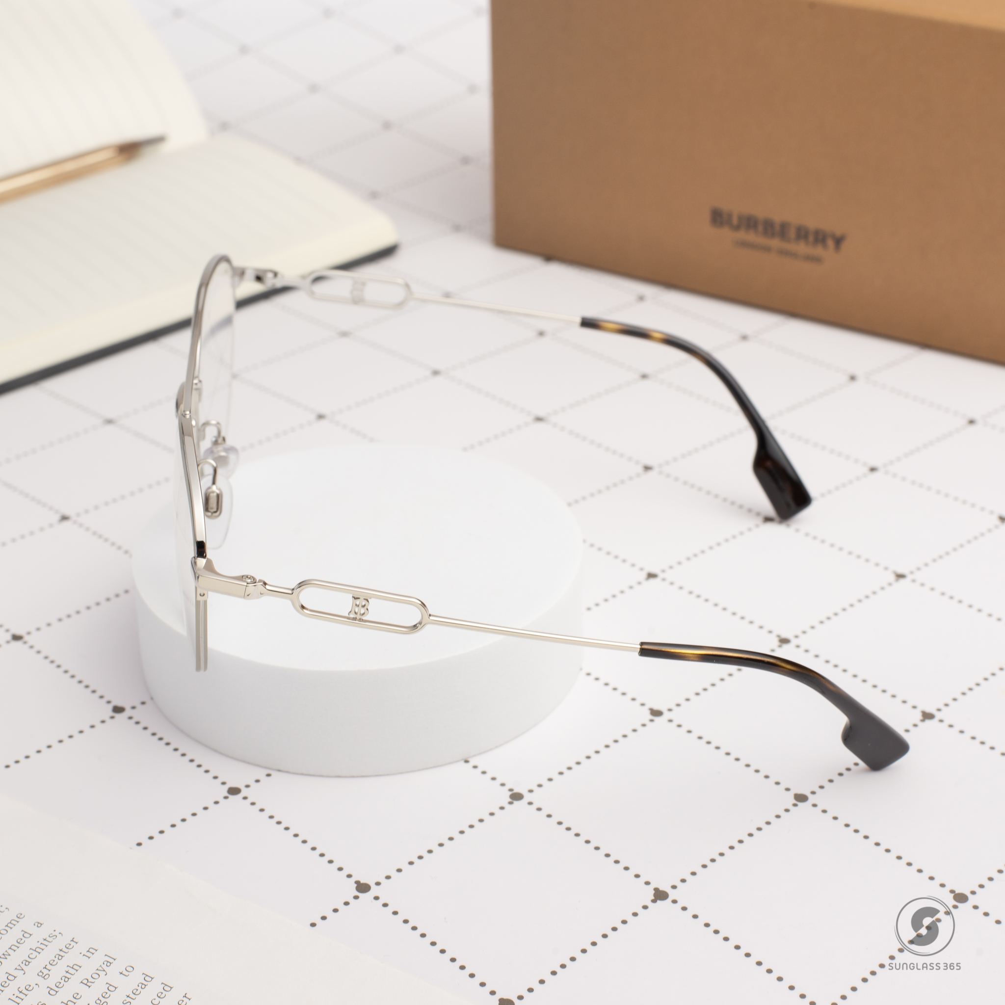 BURBERRY MARTHA BE1354 1005 Silver