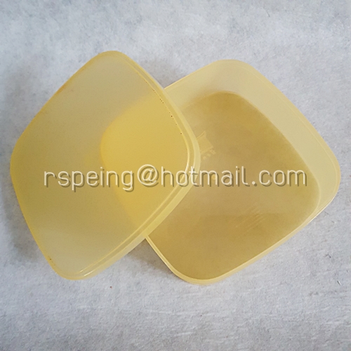 กล่องขนมไหว้พระจันทร์ (พลาสติก) สีเหลืองขุ่น มังกรทองภัตตาคาร